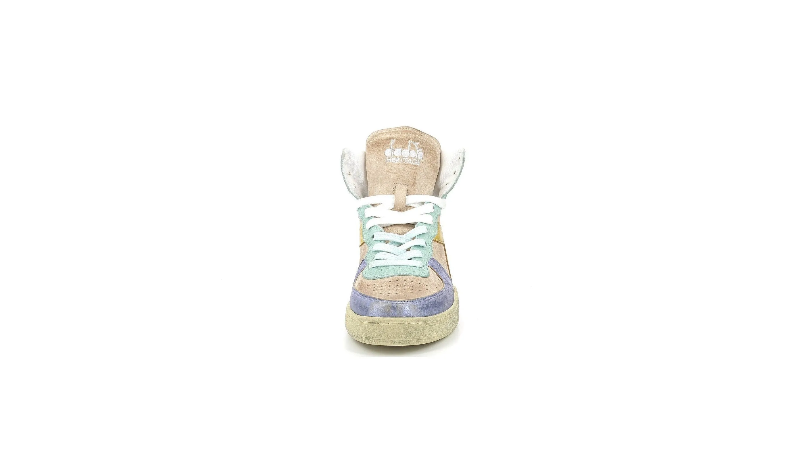 Diadora - Sneakers Haut Mi Bask Met Pig - Cloud Pink/Alabaster - Femme