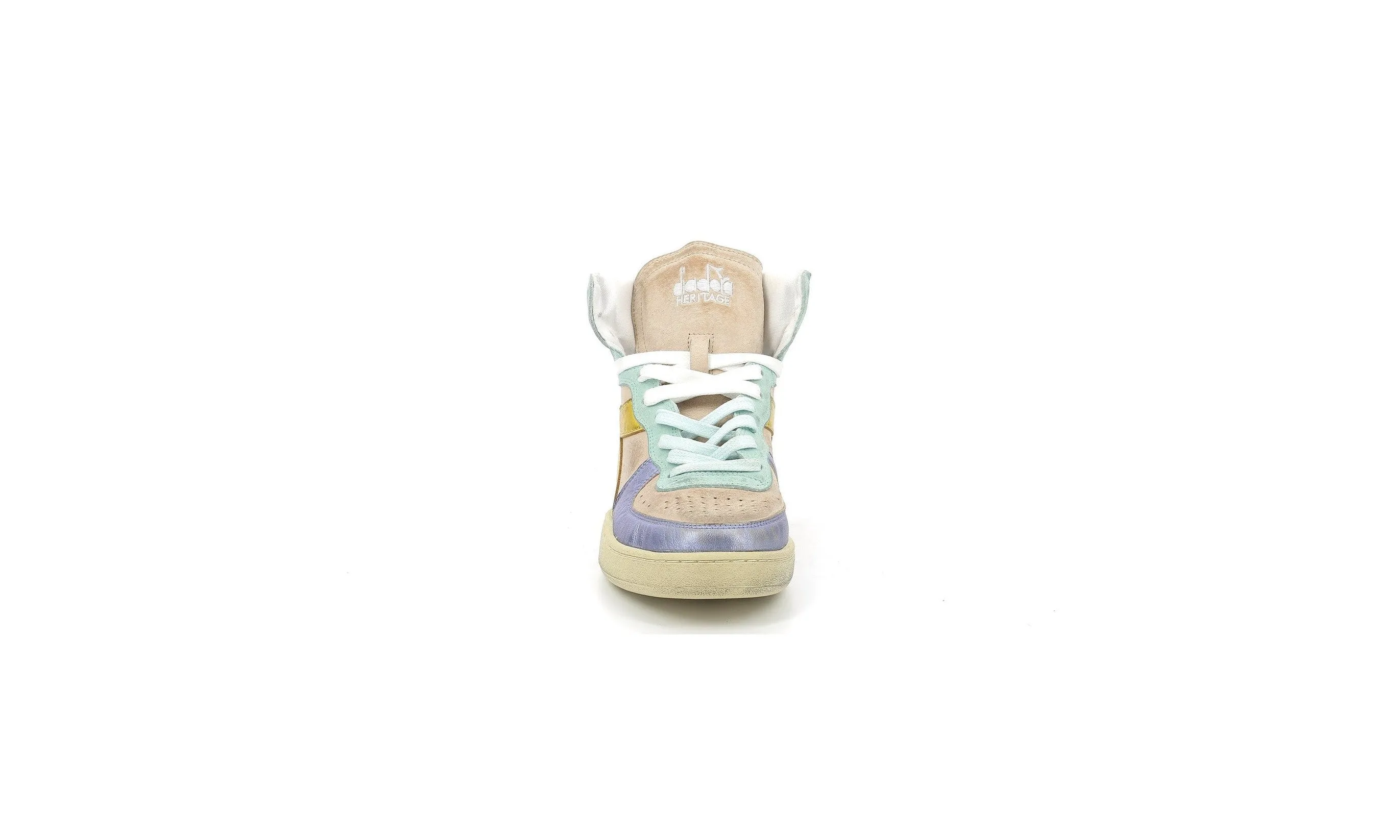 Diadora - Sneakers Haut Mi Bask Met Pig - Cloud Pink/Alabaster - Femme