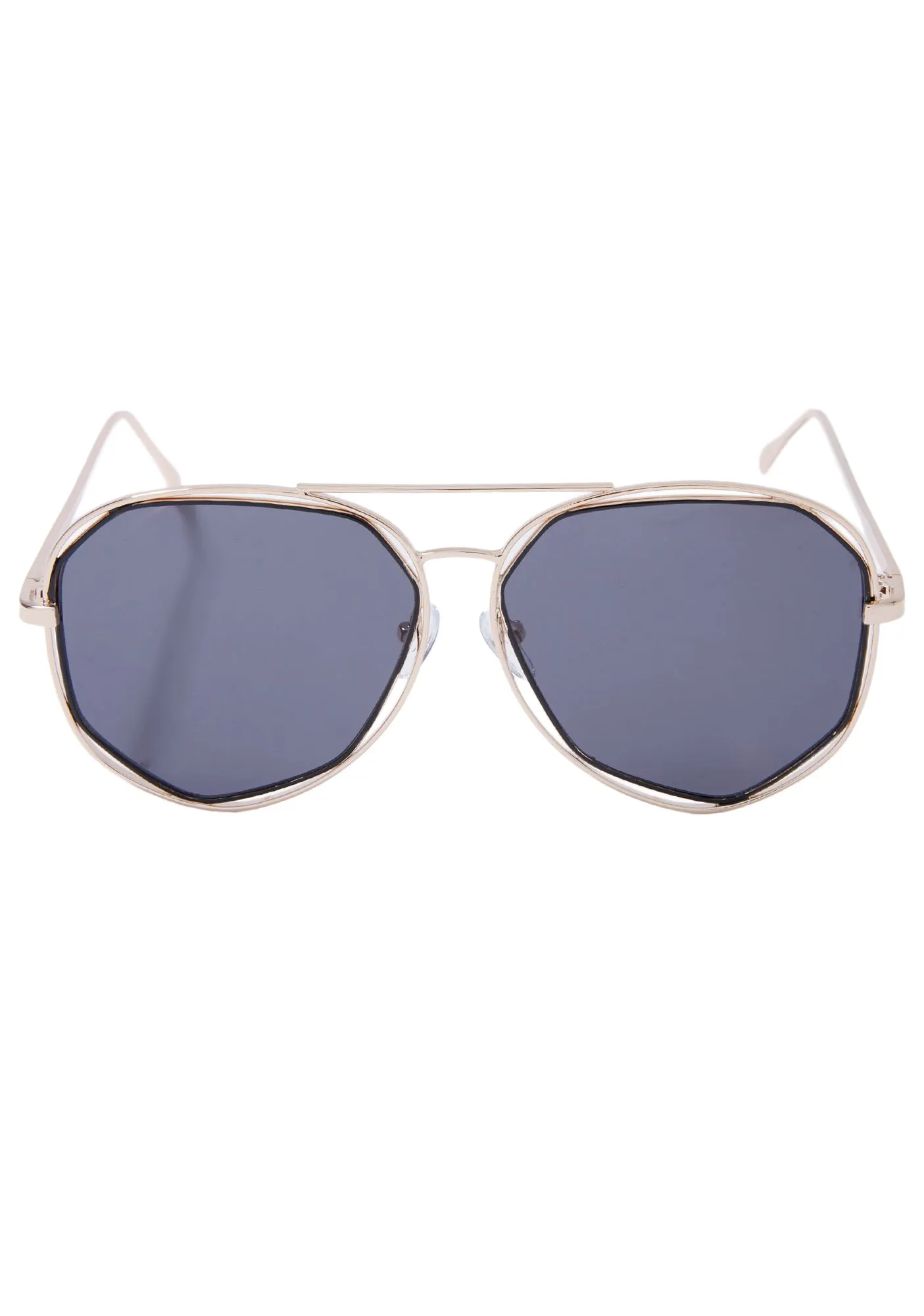 Diamond Bar Aviator Sunglasses-