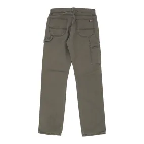 Dickies Carpenter Trousers - 30W 29L Khaki Cotton