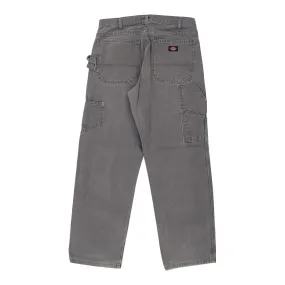 Dickies Carpenter Trousers - 32W 30L Grey Cotton