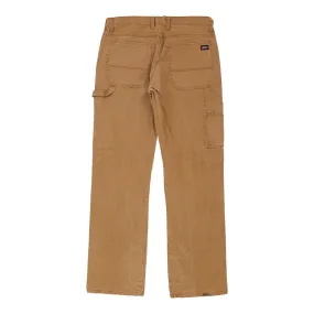 Dickies Carpenter Trousers - 35W 33L Brown Cotton