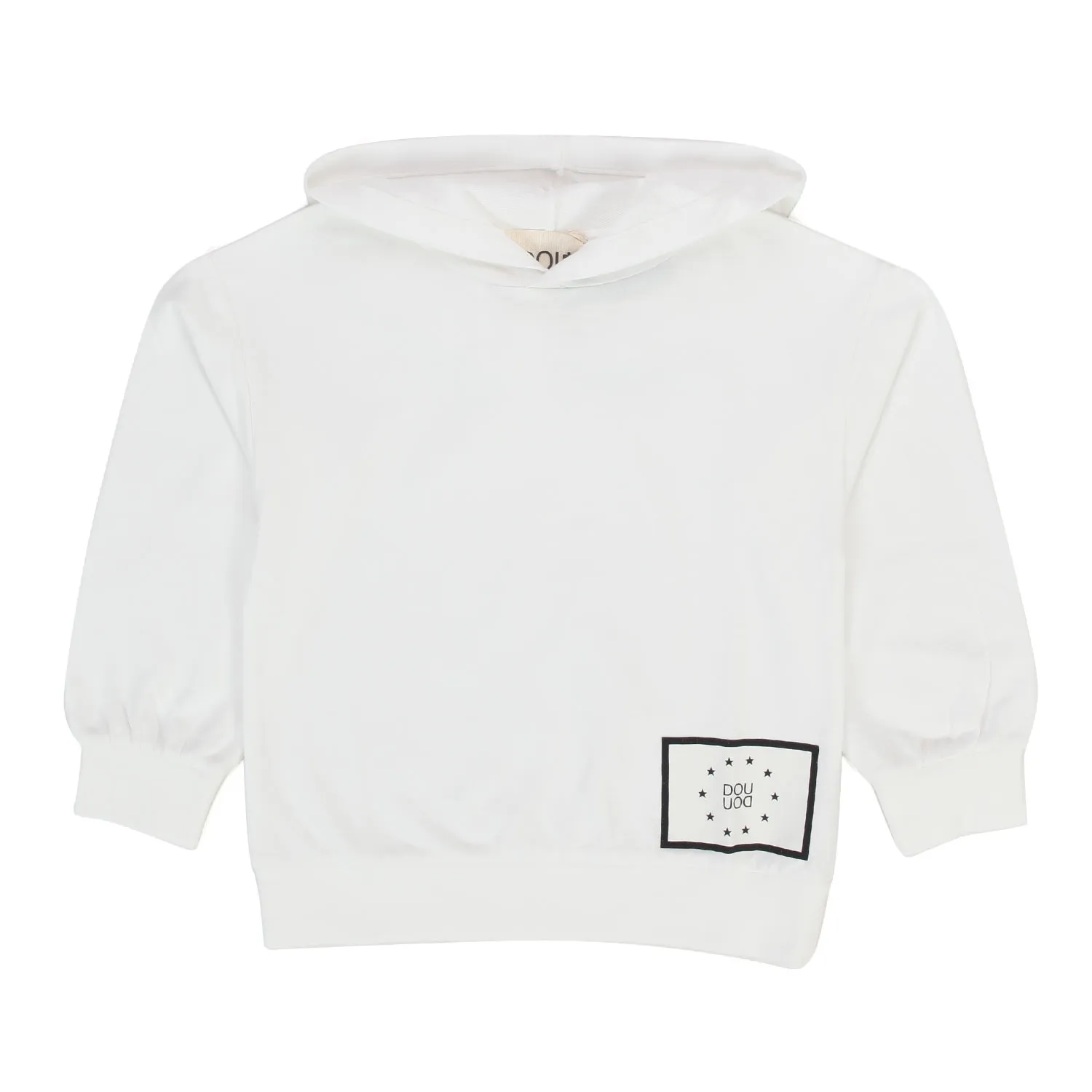 Douuod White Pull-On Hoodie Sweatshirt For Girls And Teen