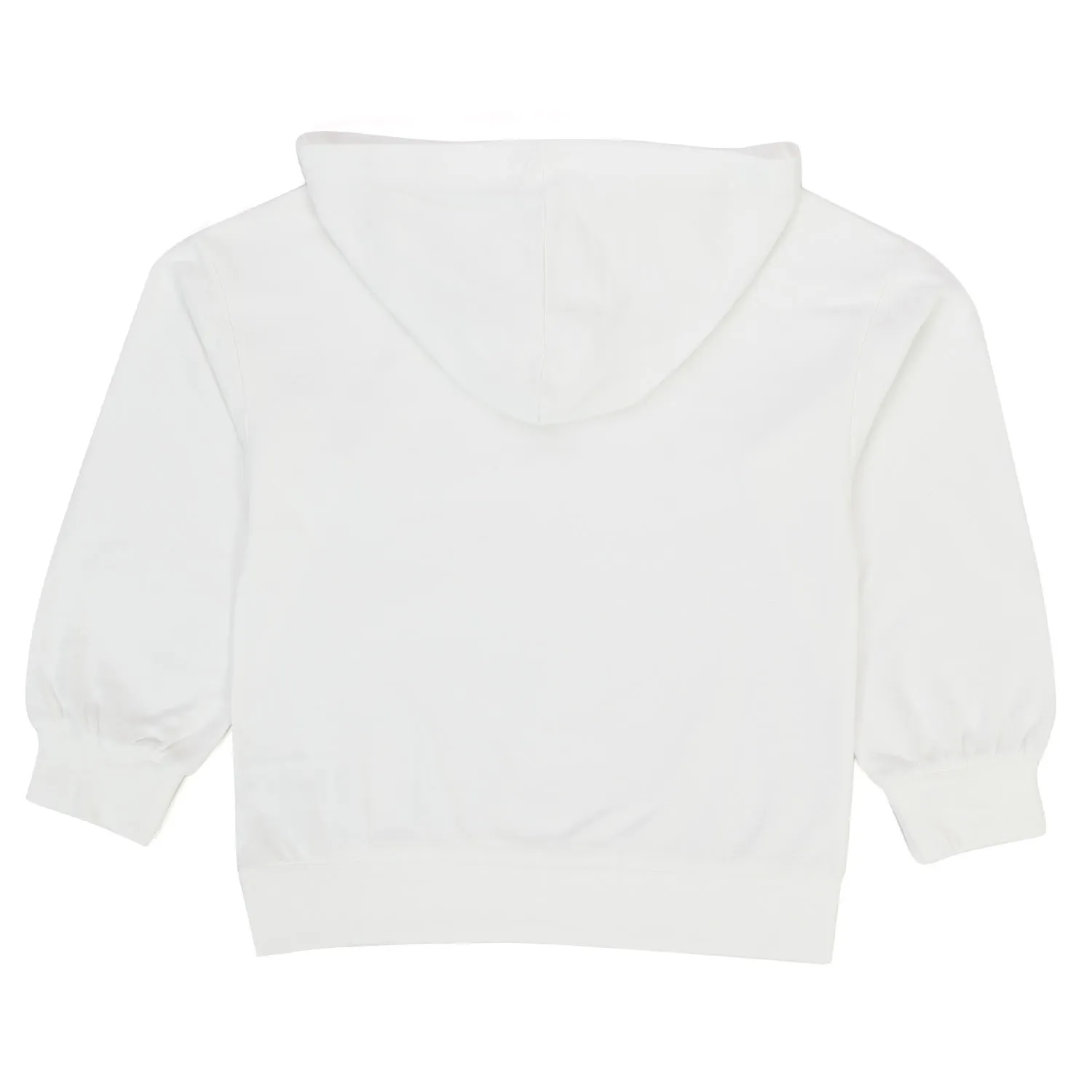 Douuod White Pull-On Hoodie Sweatshirt For Girls And Teen