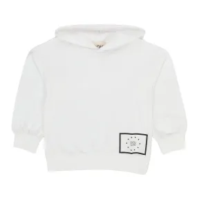 Douuod White Pull-On Hoodie Sweatshirt For Girls And Teen