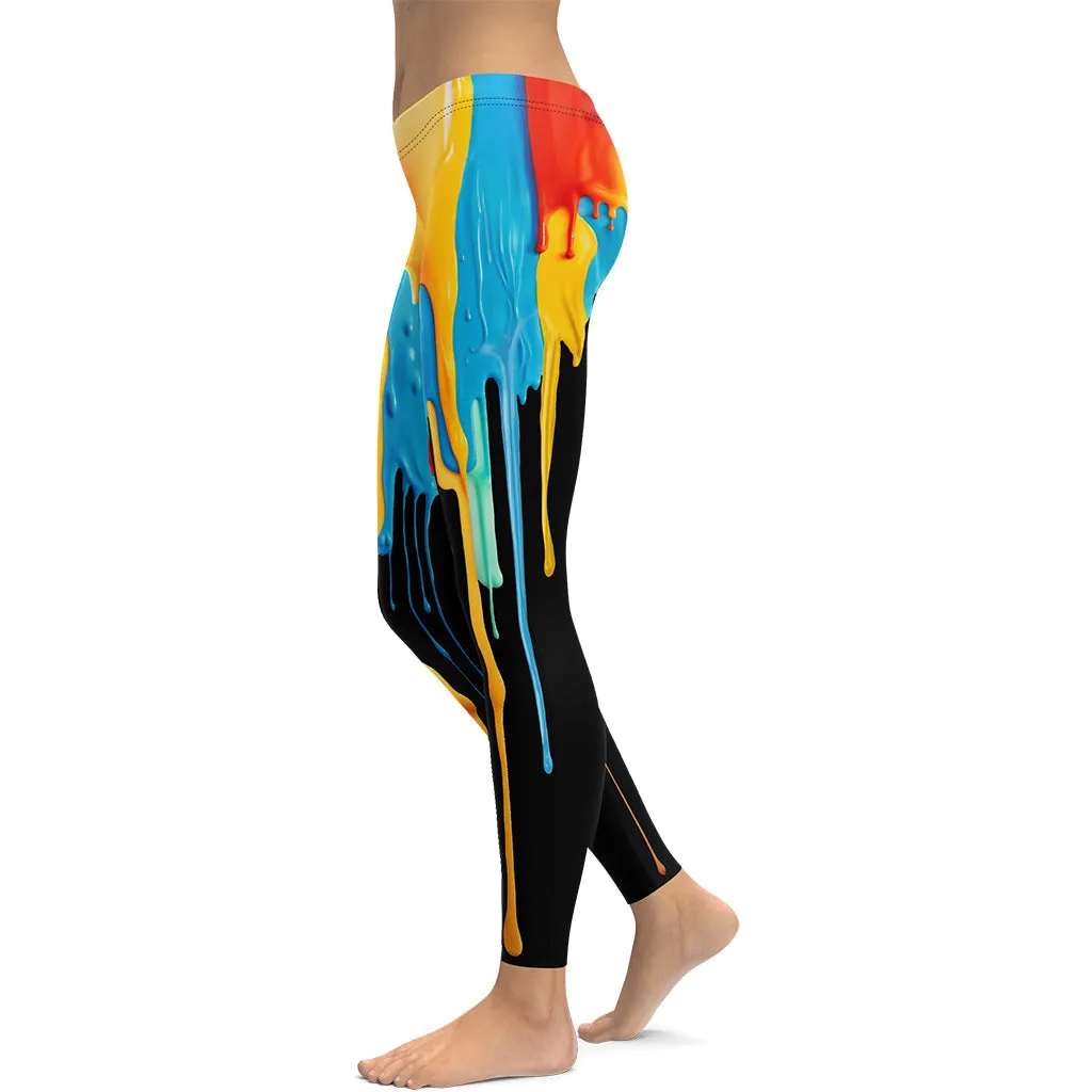 Dripping Color Leggings