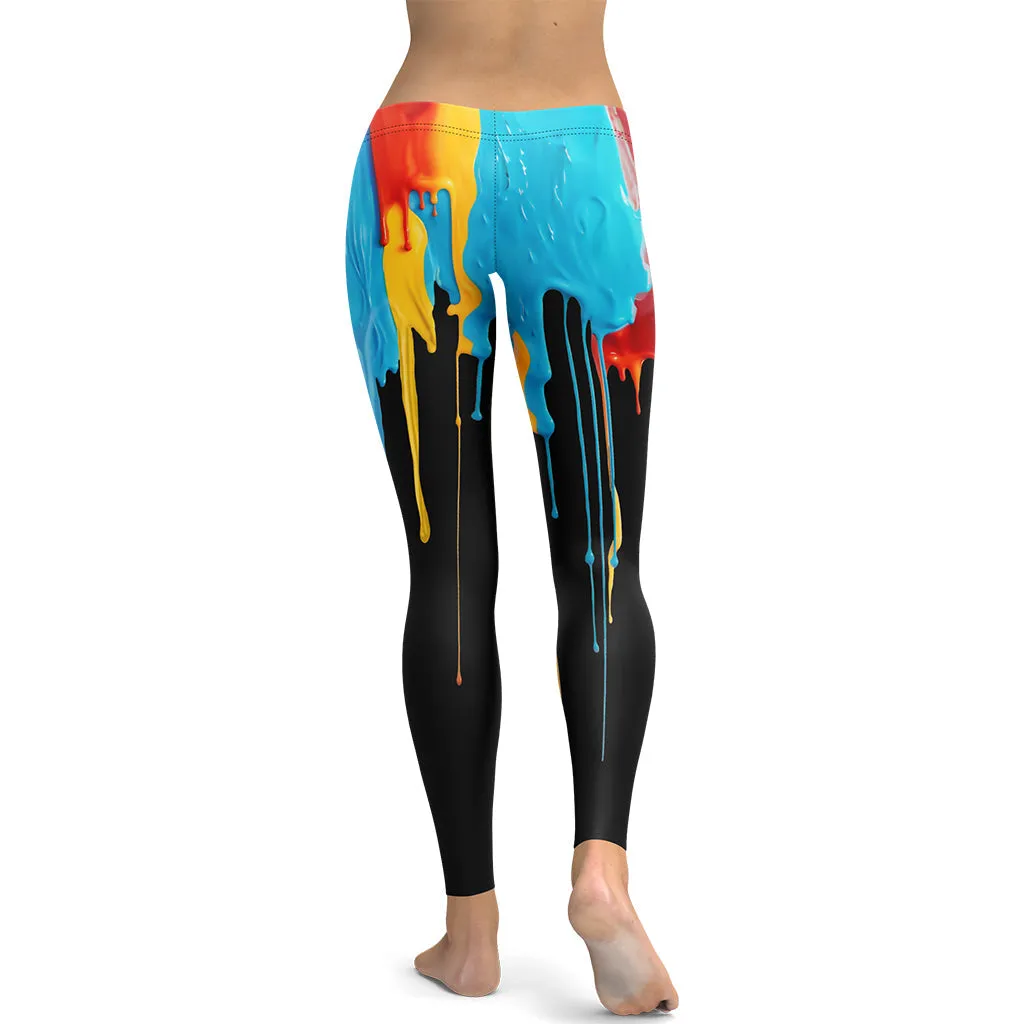 Dripping Color Leggings