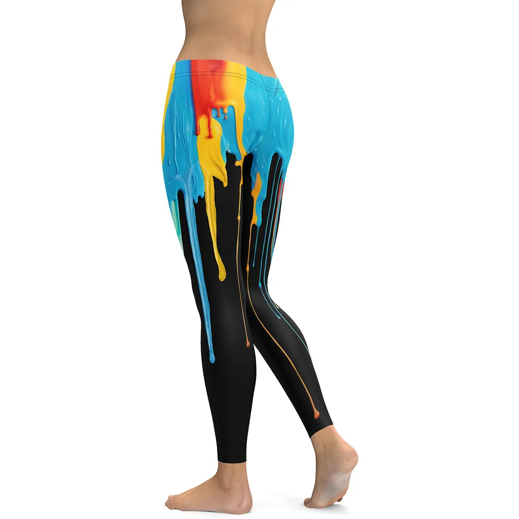 Dripping Color Leggings