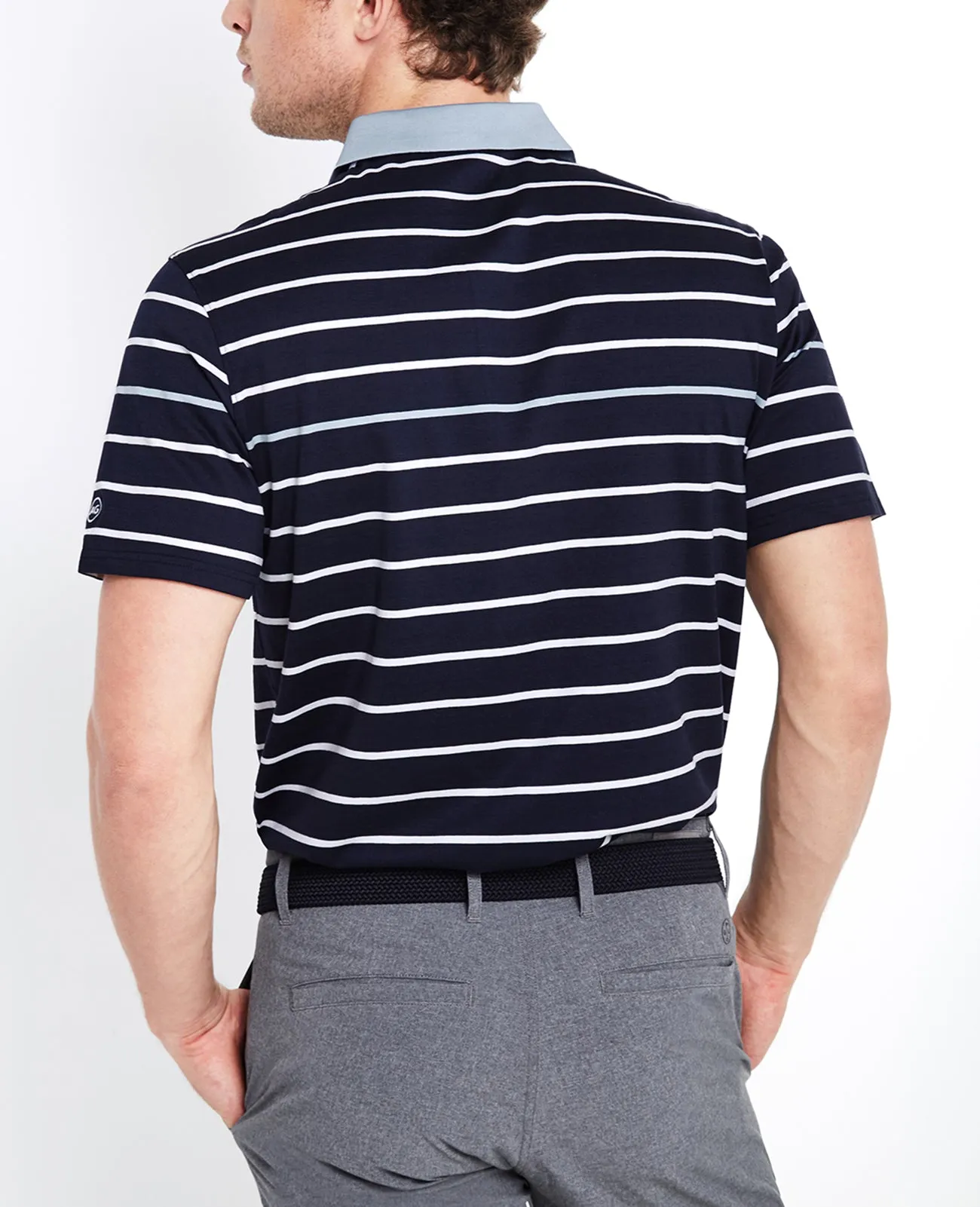     Farrell Stripe Polo   Green Label Collection  