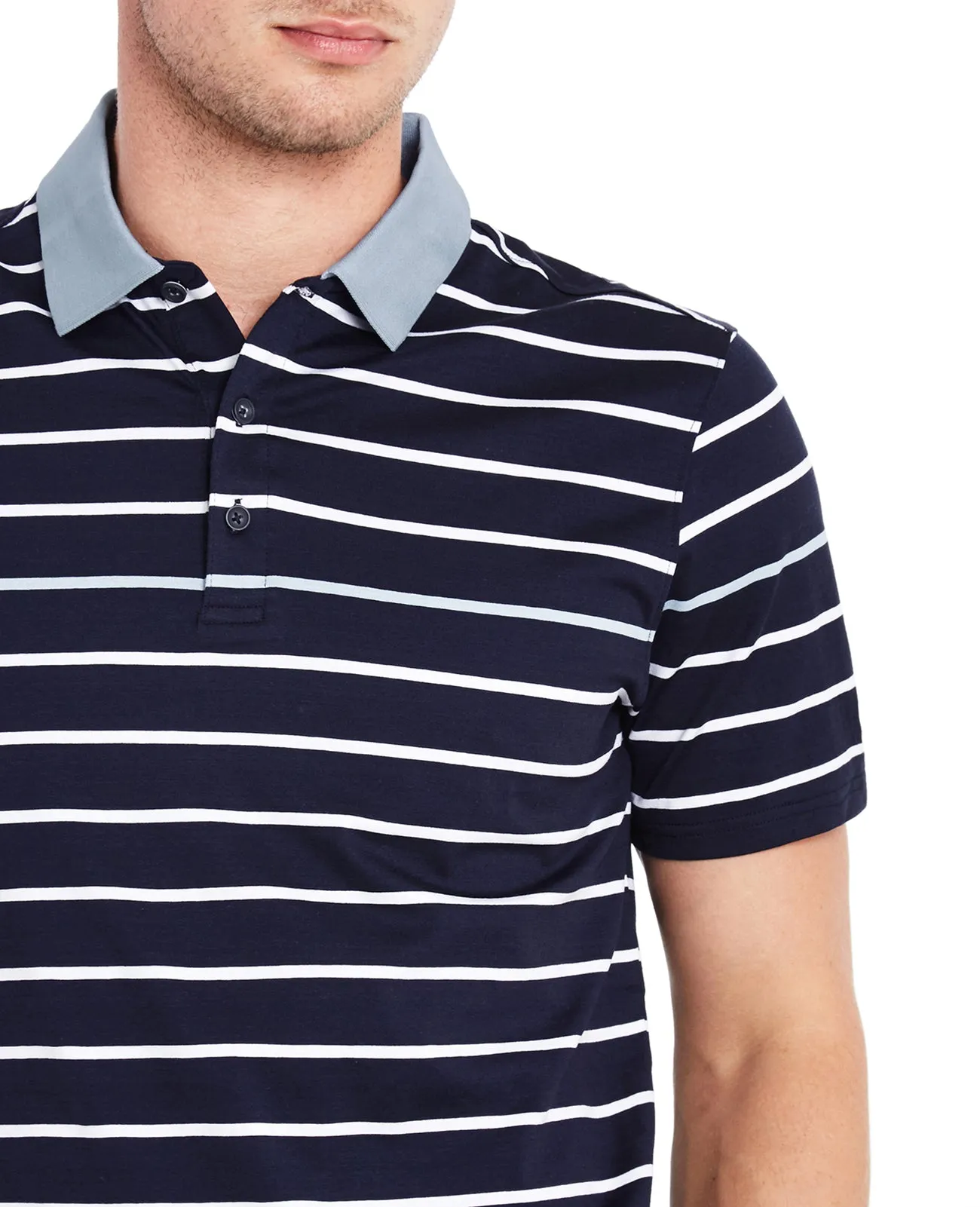     Farrell Stripe Polo   Green Label Collection  