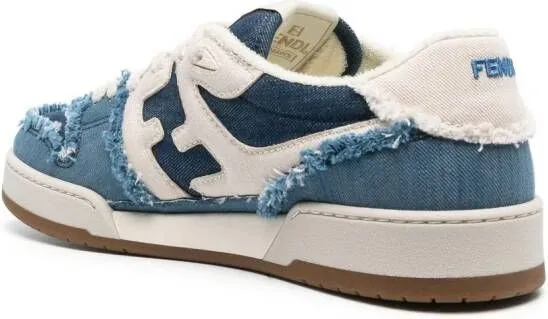 FENDI Match denim sneakers Blue