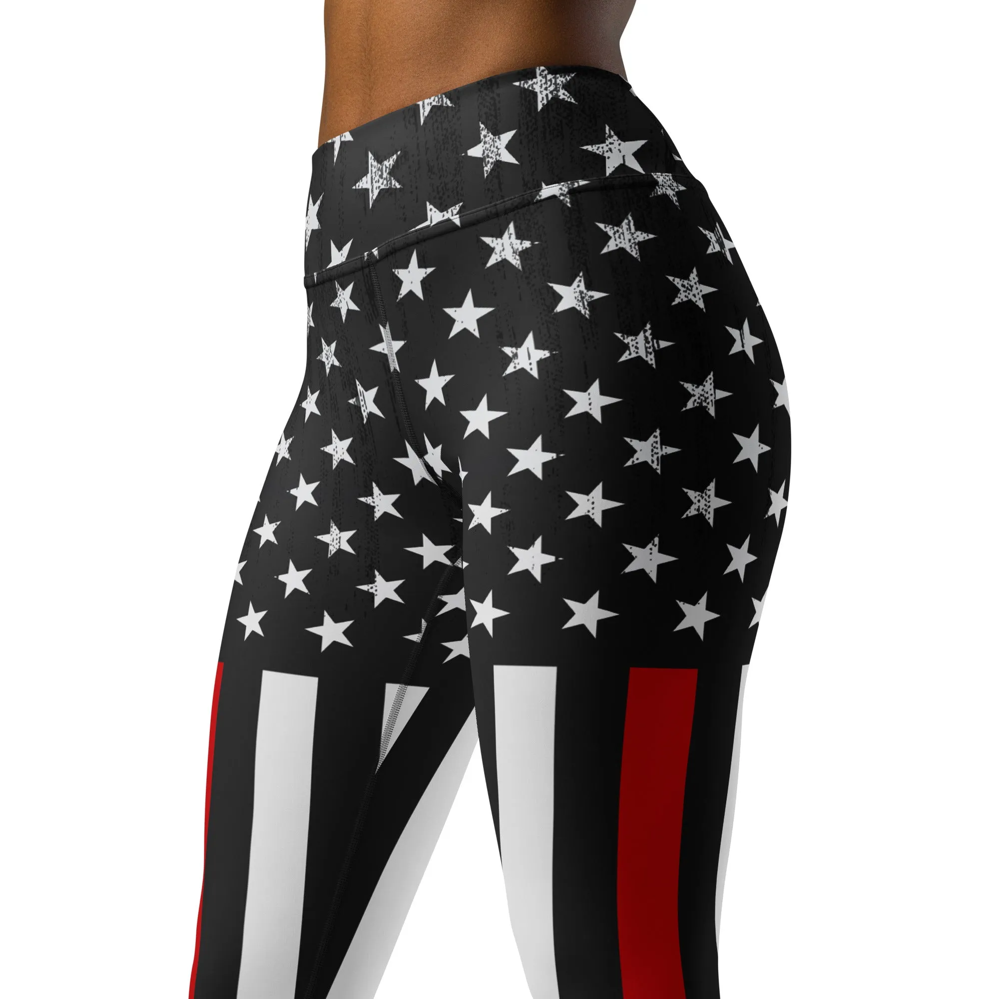 First Responder Firefighter Yoga Leggings