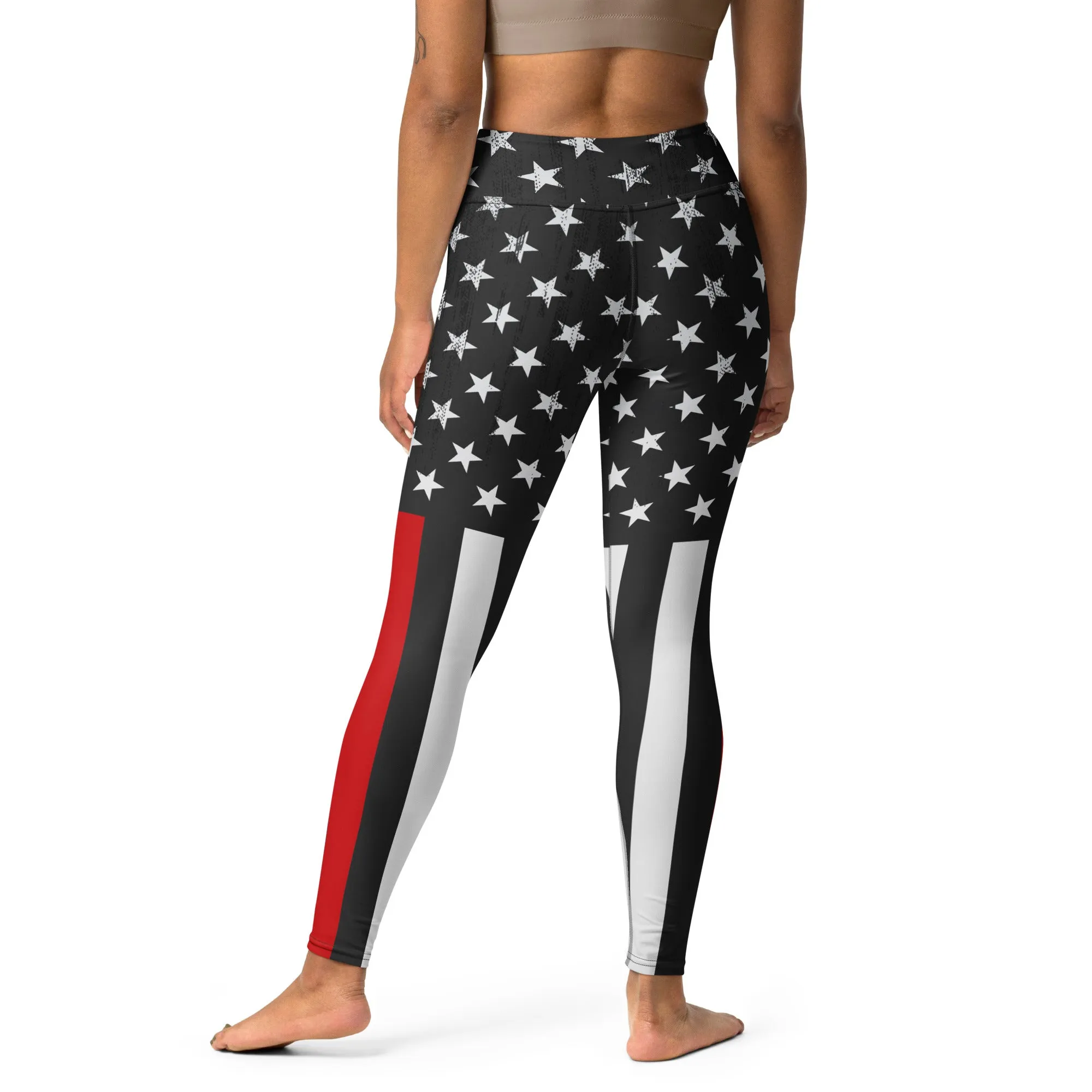 First Responder Firefighter Yoga Leggings