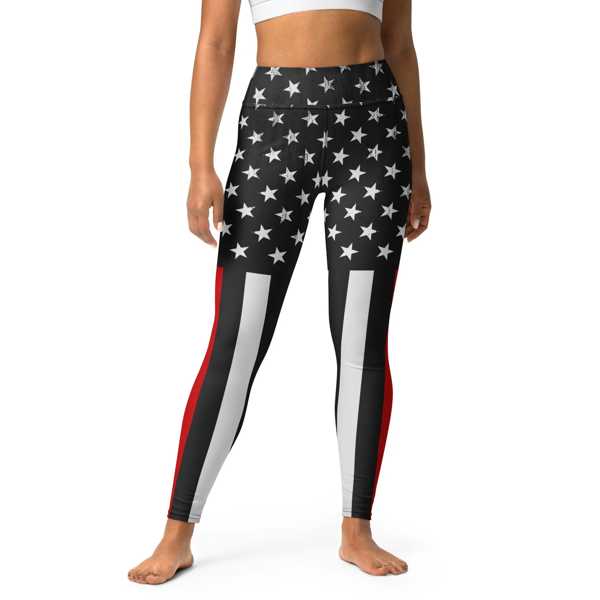 First Responder Firefighter Yoga Leggings