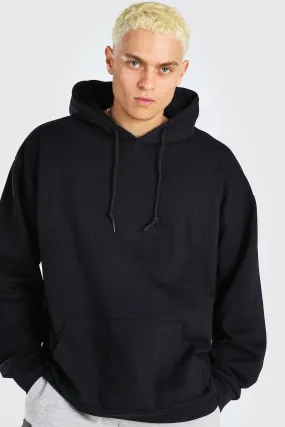 Fleece Oversized Over The Head Hoodie | boohooMAN UK