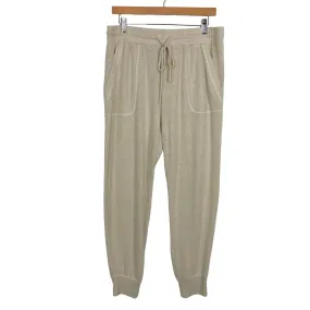 Gibson Beige Drawstring Joggers- Size L (Inseam 27.5)