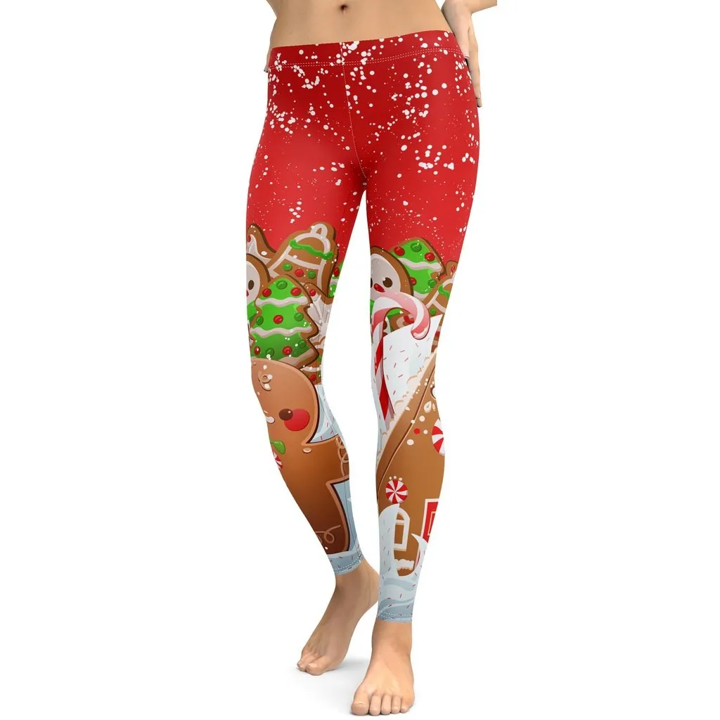 Gingerbread Man Leggings