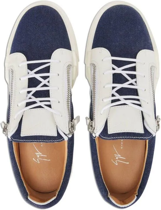 Giuseppe Zanotti colour-block panelled sneakers White