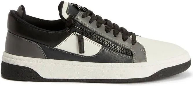 Giuseppe Zanotti panelled low-top sneakers Black