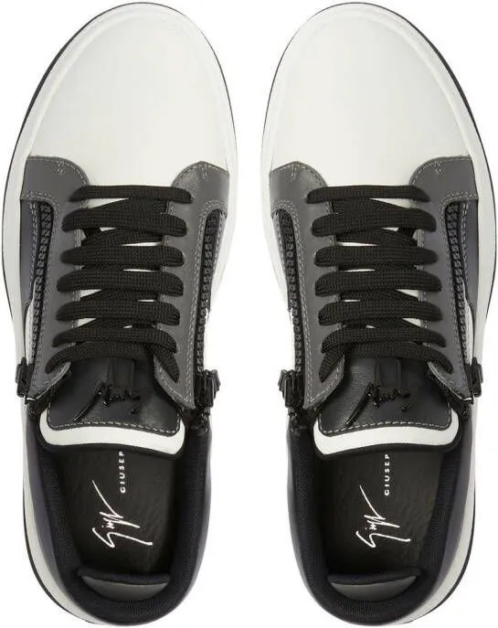 Giuseppe Zanotti panelled low-top sneakers Black