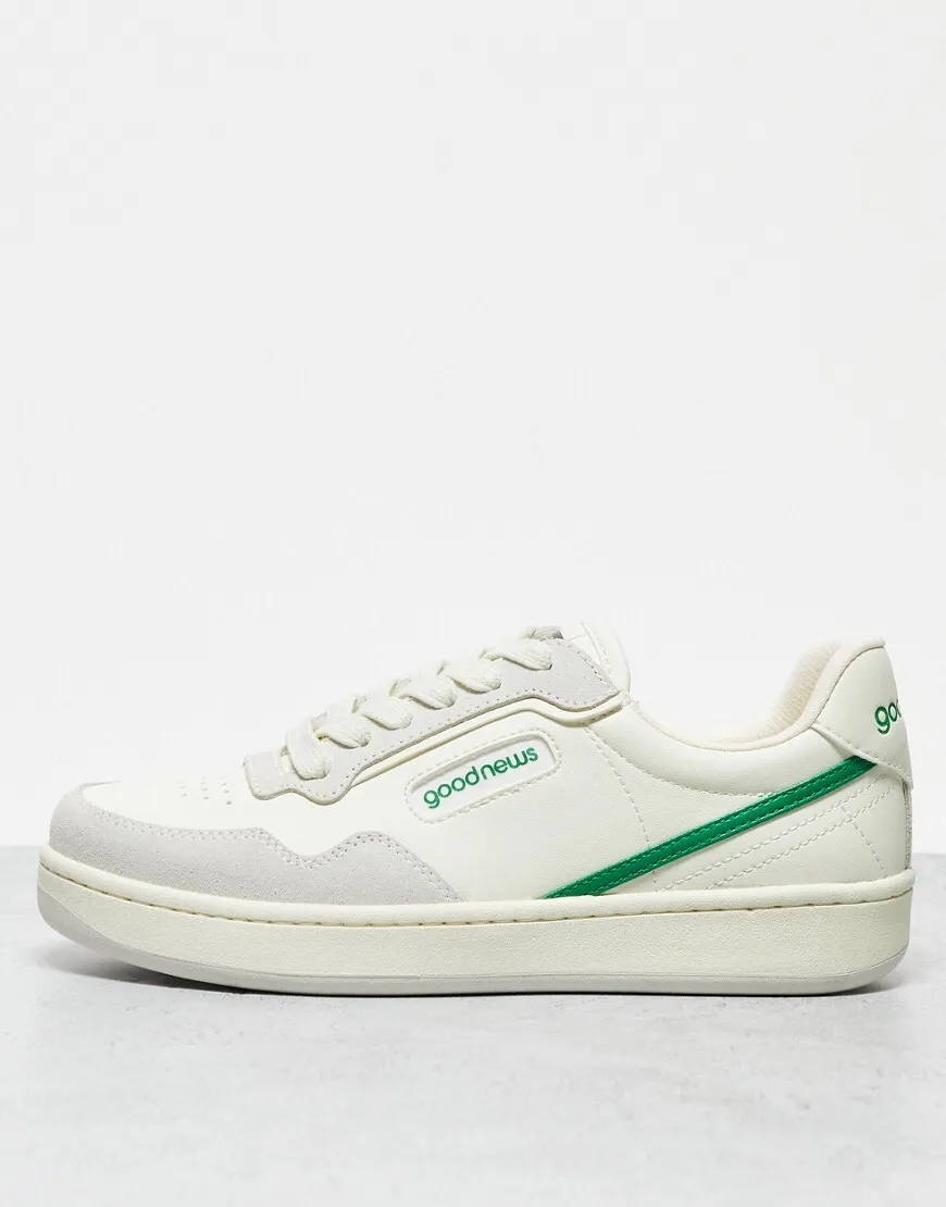 Good News Goodnews Mack trainers in white green