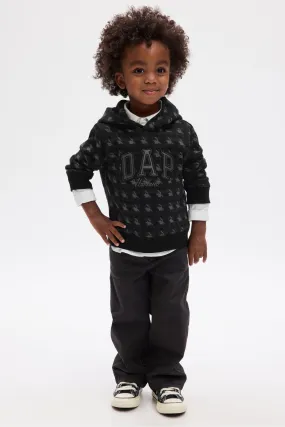 Grey Dapper Dan Toddler Logo Hoodie (12mths-5yrs)