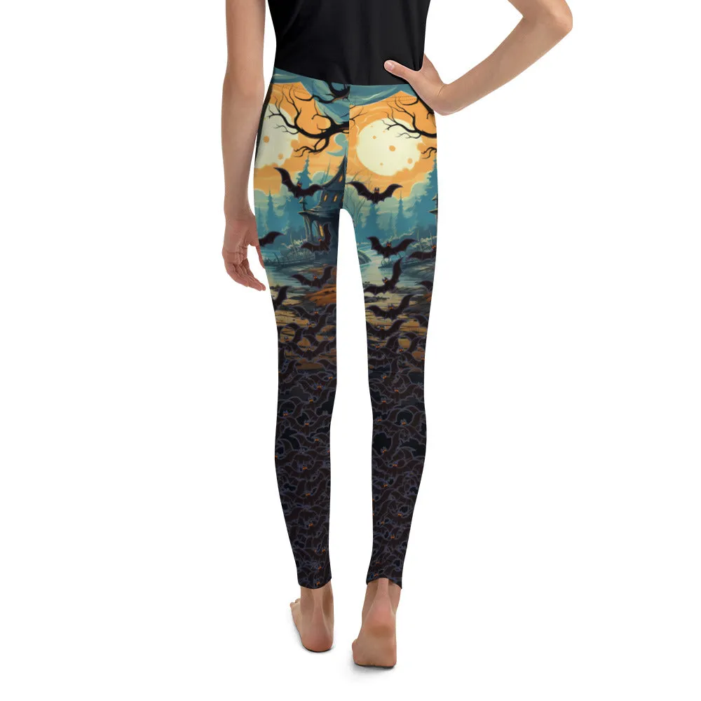 Halloween Bats Youth Leggings