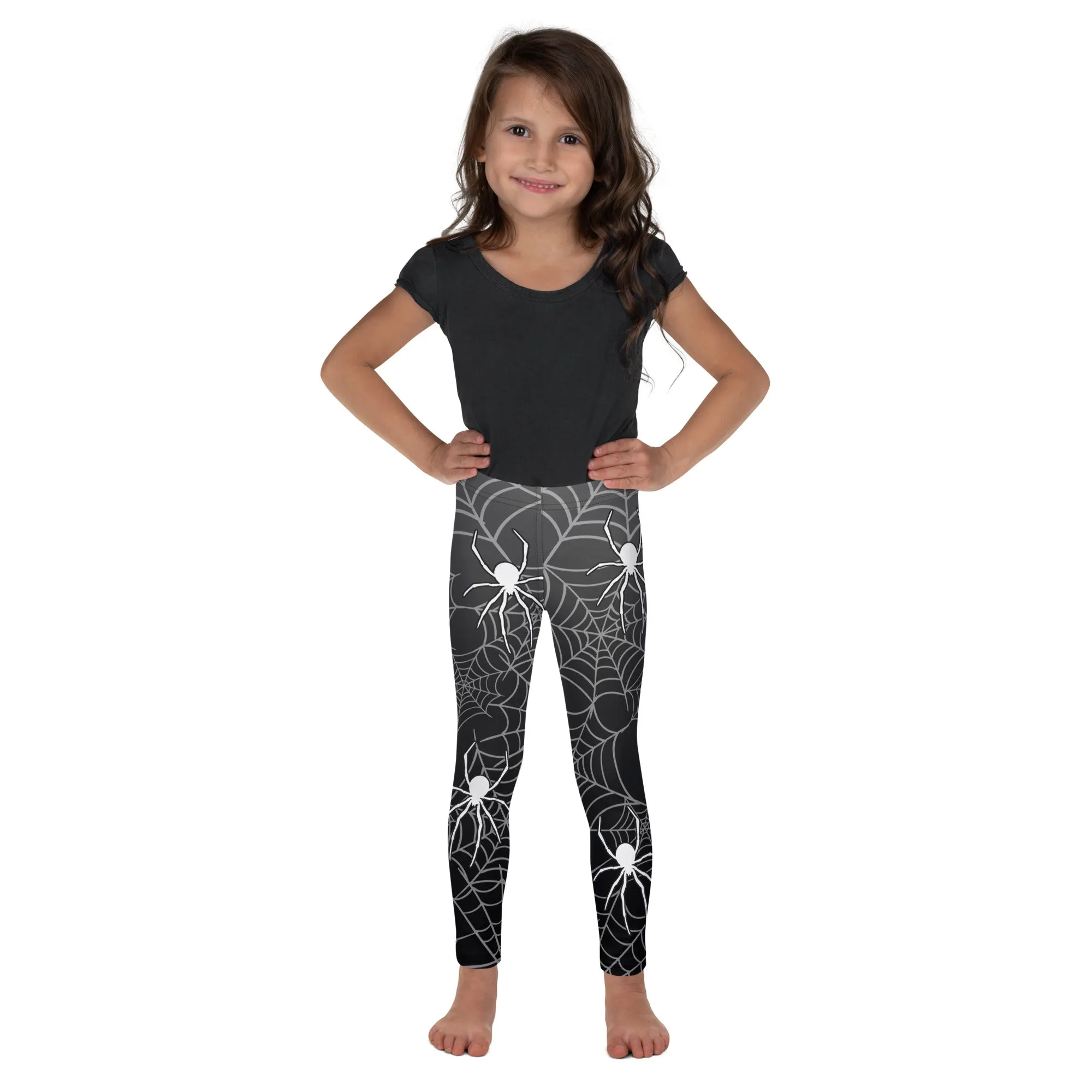 Halloween Spiderwebs Kid's Leggings