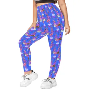 Haunted Mansion Figment Women's Plus Size Athletic Leggings