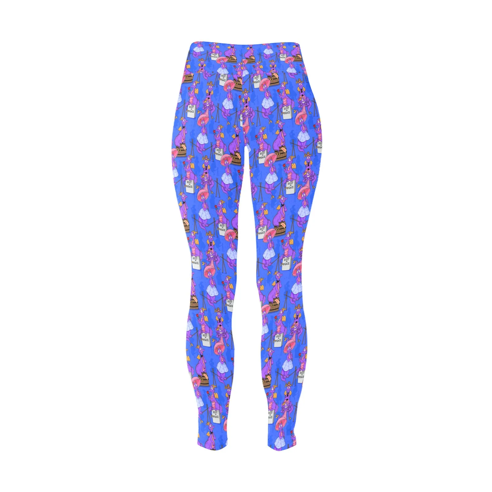 Haunted Mansion Figment Women's Plus Size Athletic Leggings