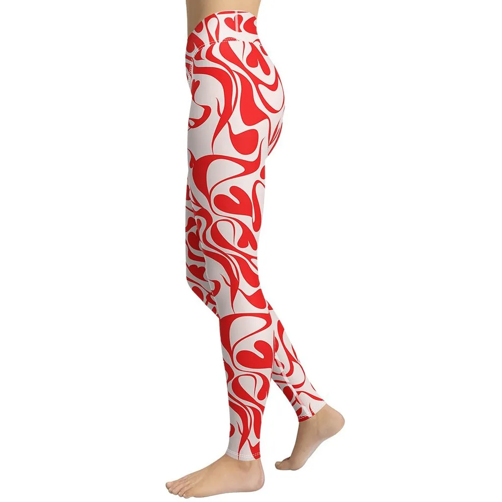 Heart Swirl Yoga Leggings