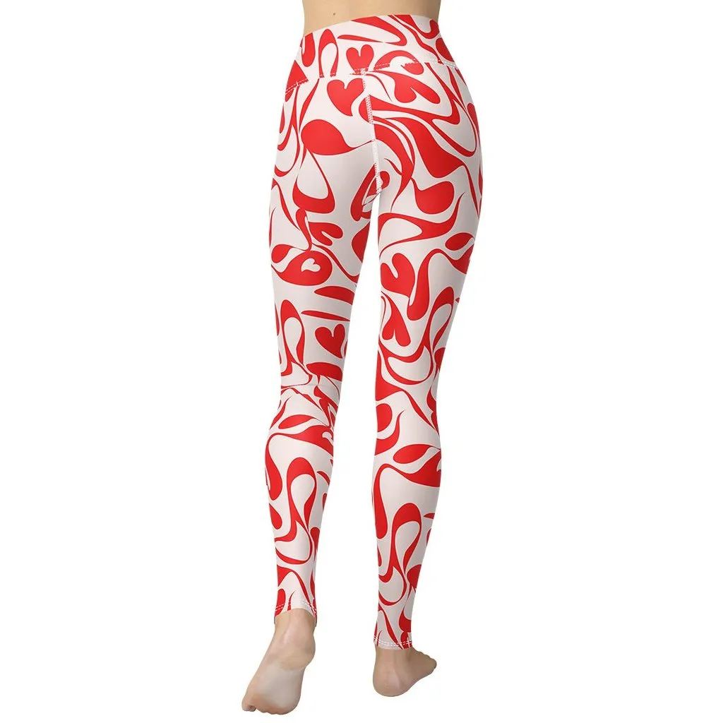 Heart Swirl Yoga Leggings