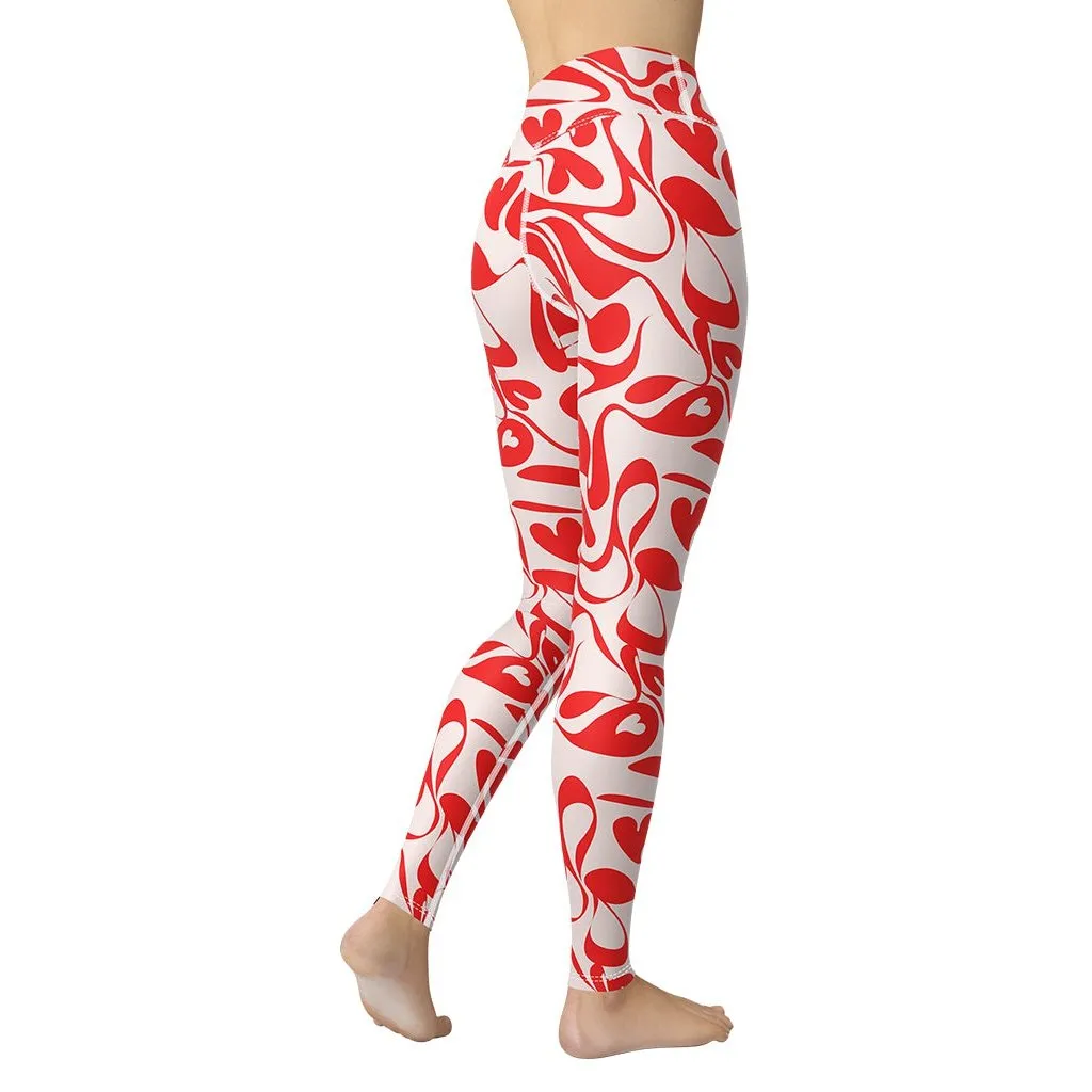 Heart Swirl Yoga Leggings