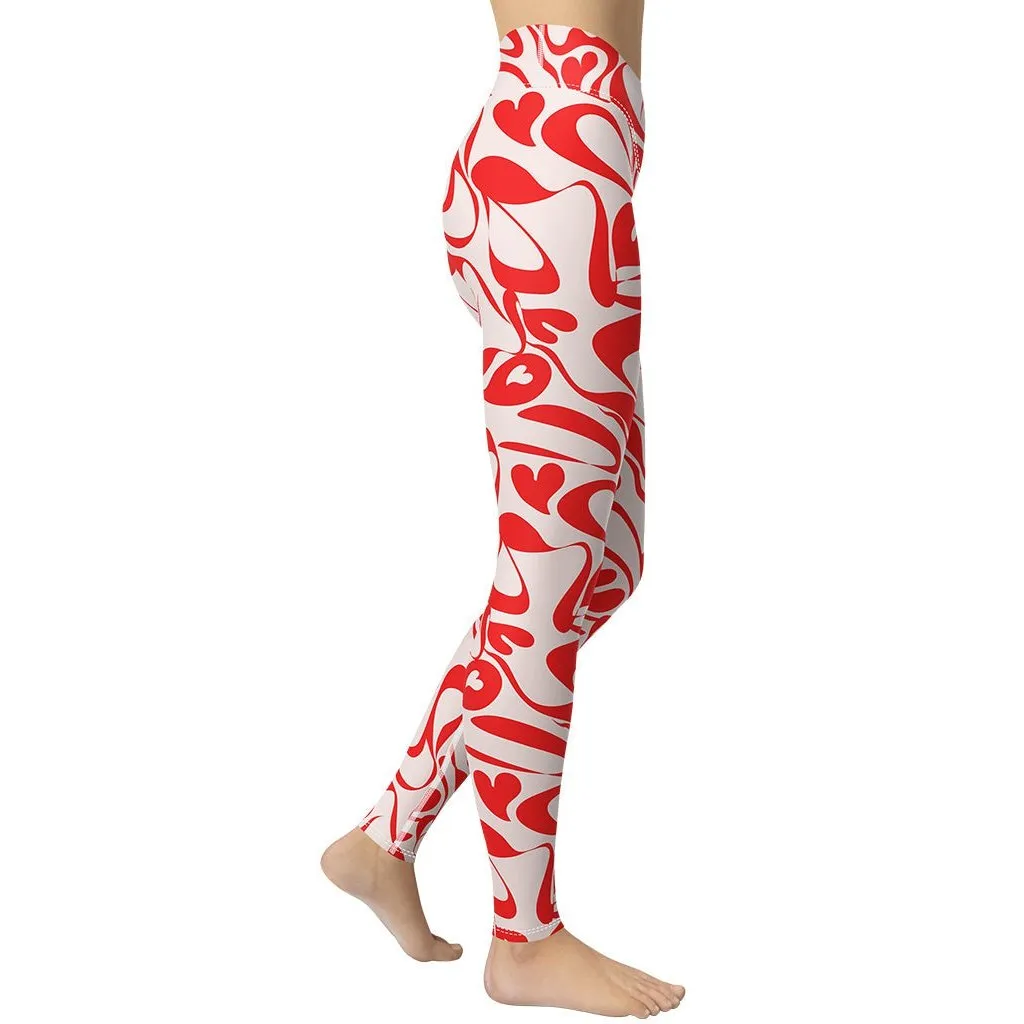 Heart Swirl Yoga Leggings