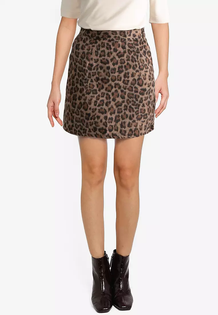 Heather Causal Mini Skirt