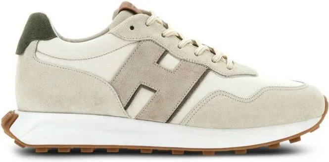 Hogan H601 panelled suede sneakers Neutrals