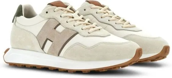 Hogan H601 panelled suede sneakers Neutrals