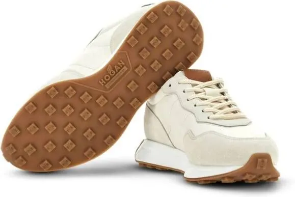 Hogan H601 panelled suede sneakers Neutrals