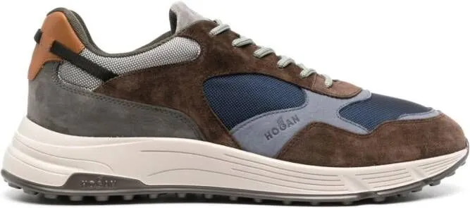 Hogan Hyperlight leather sneakers Brown