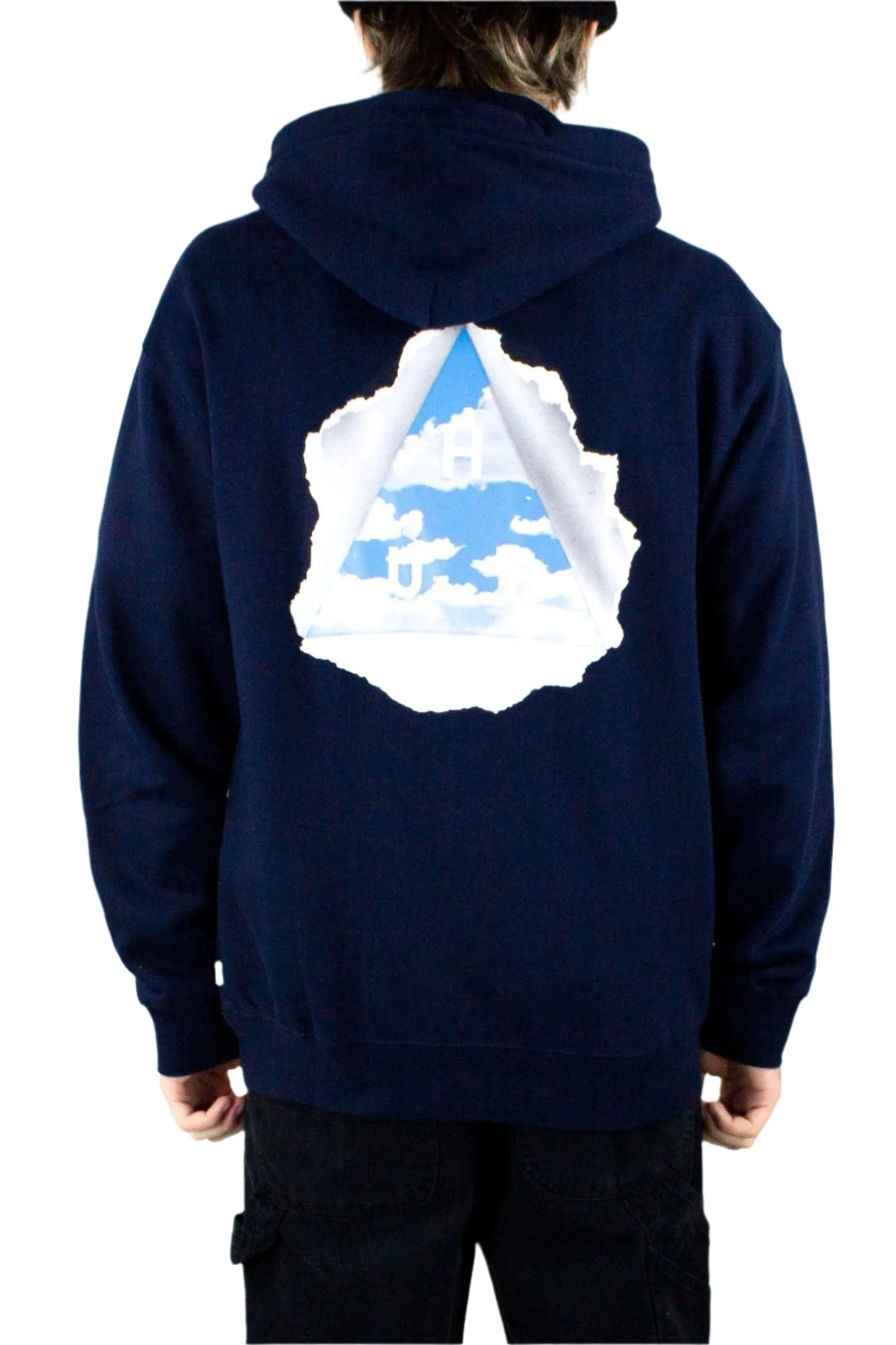 HUF Tear You A New One Hoodie - Navy exclusive at Remix