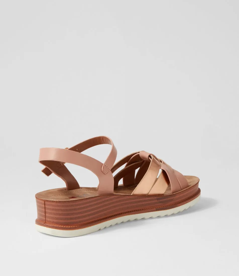 I LOVE BILLY Ralph Pink Rose Gold Sandals