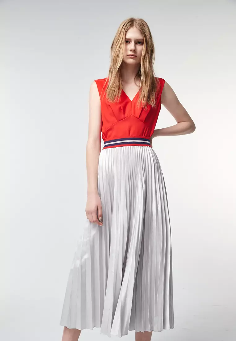 iROO Metallic Long Skirt