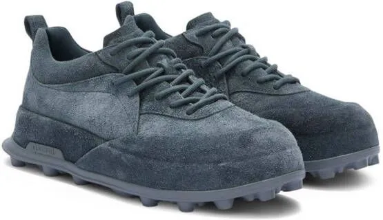 Jil Sander Orb suede sneakers Grey