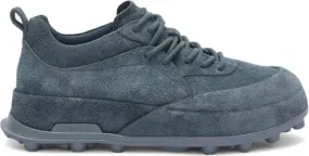 Jil Sander Orb suede sneakers Grey