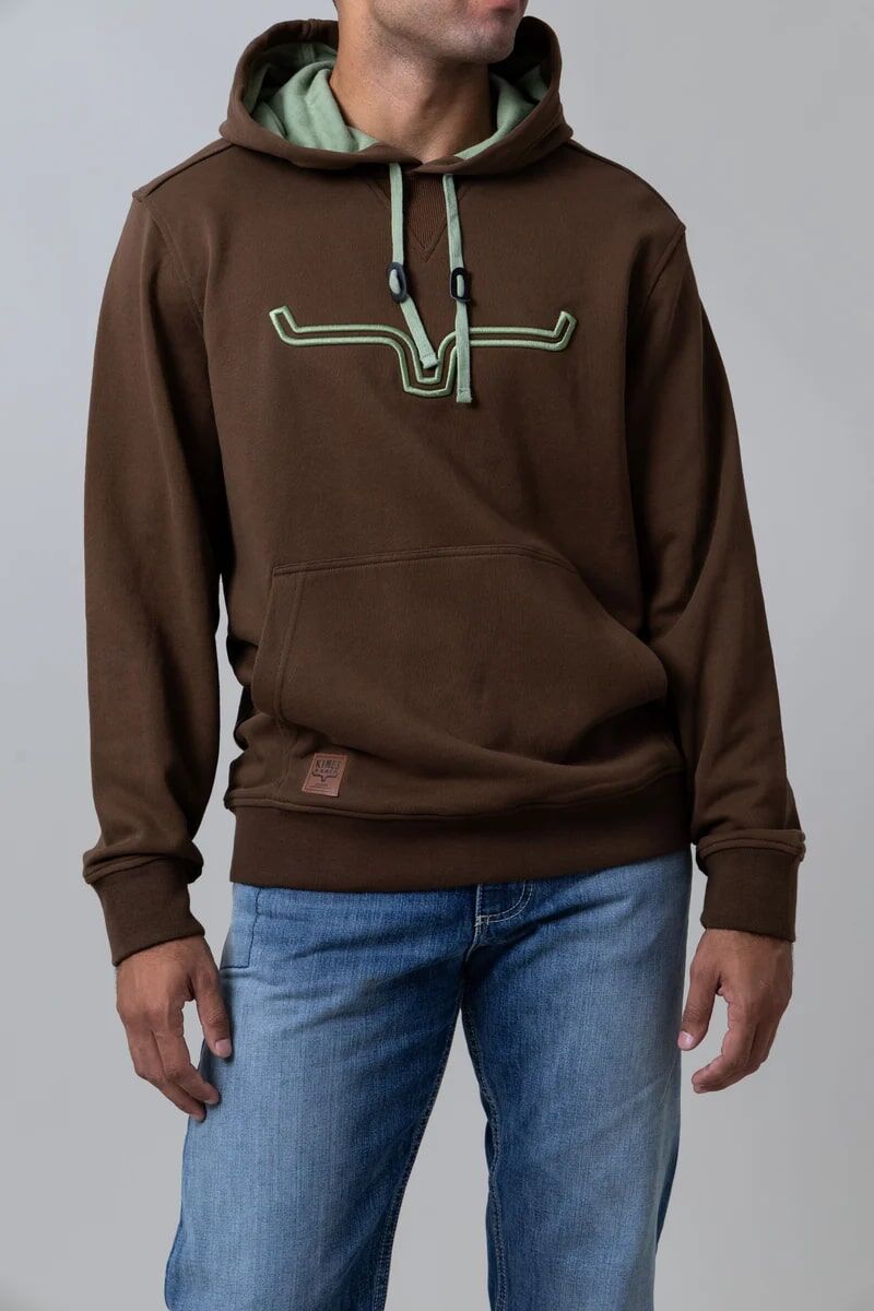 Kimes Ranch Men's Fast Talker Hoodie in Dark Brown