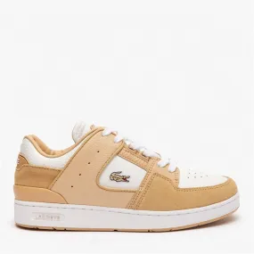 Lacoste Womens Court Cage Trainers Light Brown/White