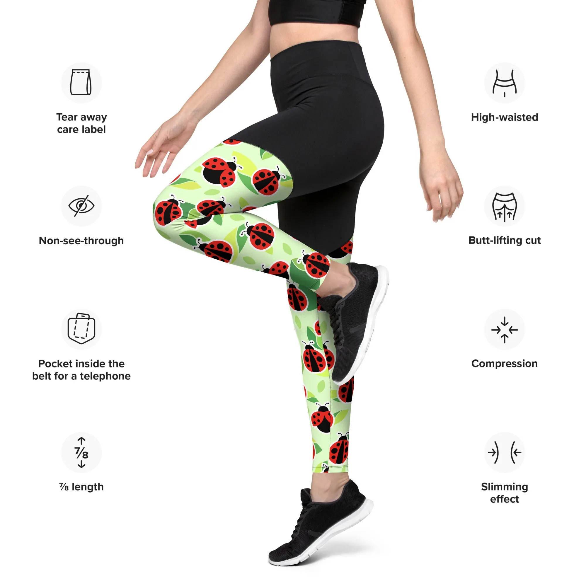 Ladybugs Compression Leggings