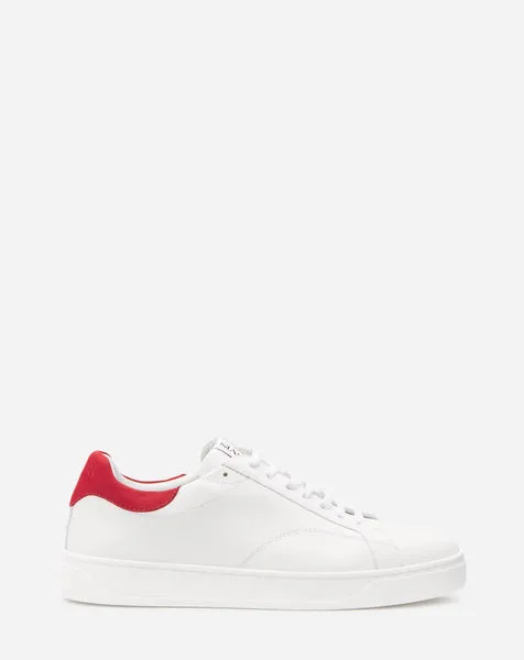 LANVIN DBB0 SNEAKERS, WHITE/RED