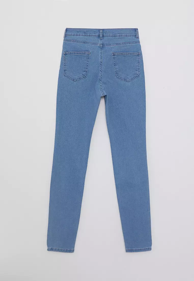 LC WAIKIKI Skinny Fit Straight Pocket Detailed Women's Rodeo Jeans