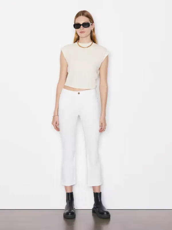 Le Crop Mini Boot - Blanc